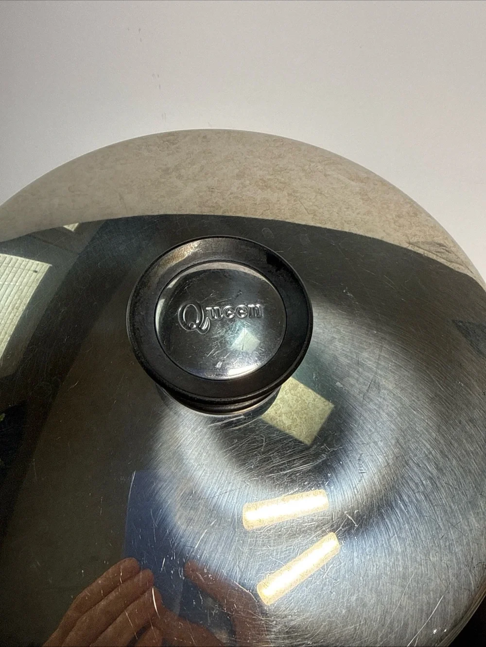 Amway Queen 6 Qt Stock Pot Dome Lid Stainless Steel 18/8 Multi Ply USA Made VTG